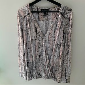 INC International Concepts Long Sleeve Blouse